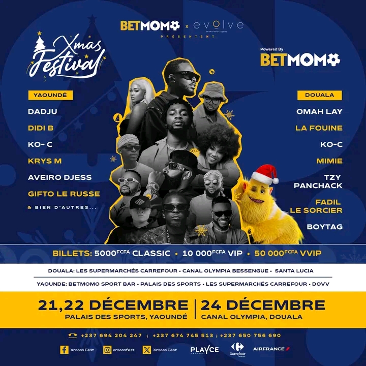 Actualités CAMEROUN :: Xmas festival powered by BETMoMo : point de